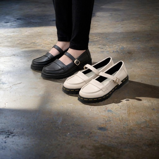 BIG SIZE 45.44.43.42.41.40 Sepatu Loafers Wanita Kasual Formal Docmart Jumbo