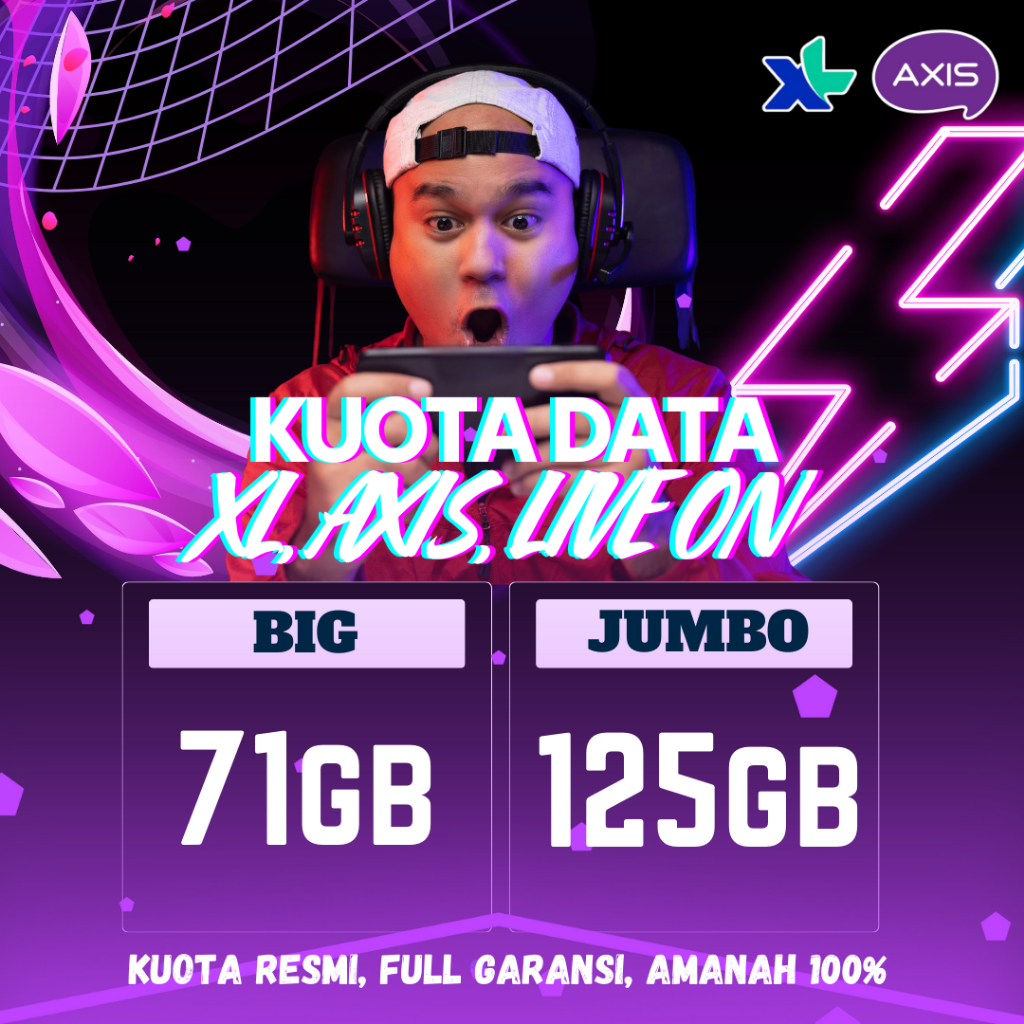 COMBO KUOTA PAKET DATA AKRAB XL FULL GARANSI 30 HARI UNLIMITED