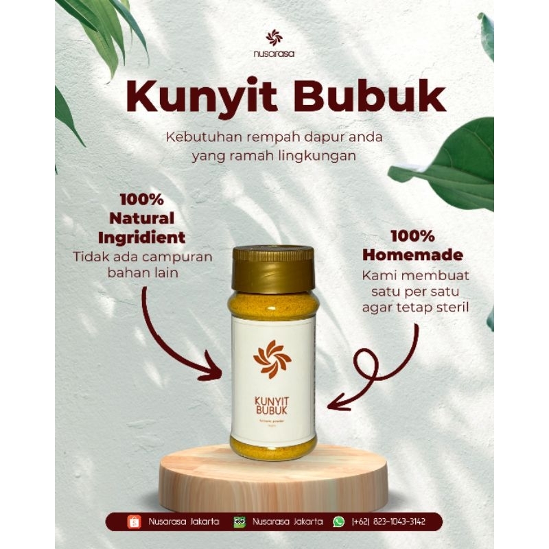 

Nusarasa Kunyit Bubuk 60 gram