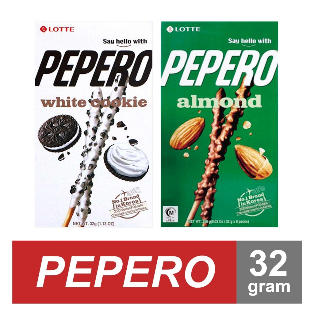 

Lotte Pepero Biskuit Stick Almond & Cookie 32 g Exp. Juli 2025