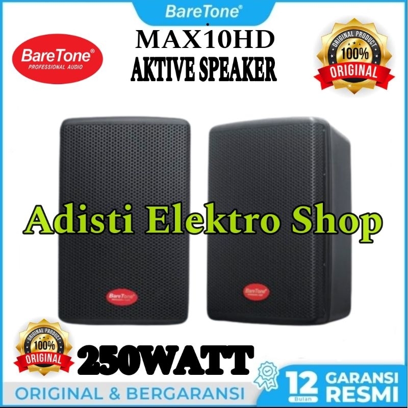 BareTone Aktive Speaker 10inch MAX-10HD MAX10HD Speaker Aktif Baretone 10 inch max10hd max-10hd orig