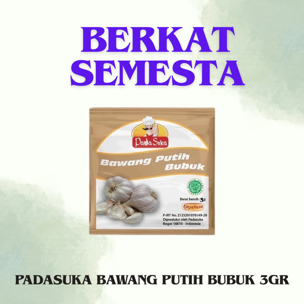 

PADASUKA BAWANG PUTIH BUBUK 3GR