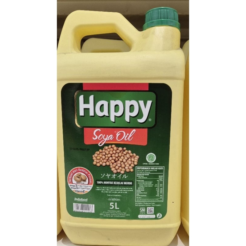 

Minyak Biji Kedelai HAPPY Soya Oil 5 Liter - HK.