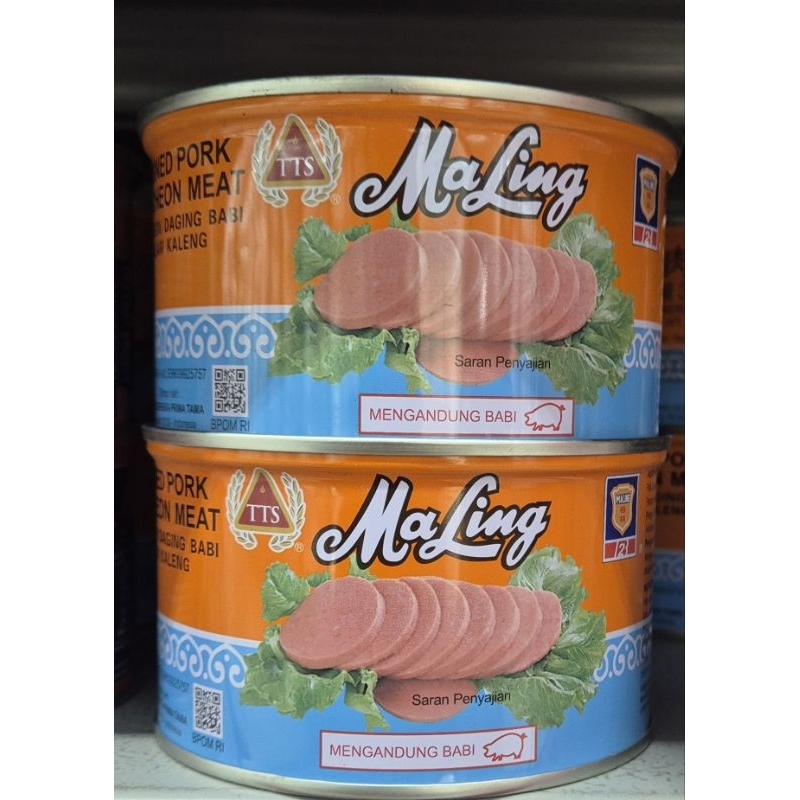 

Luncheon Daging Babi TTS MA LING Pork Luncheon Meat 397g - HK.