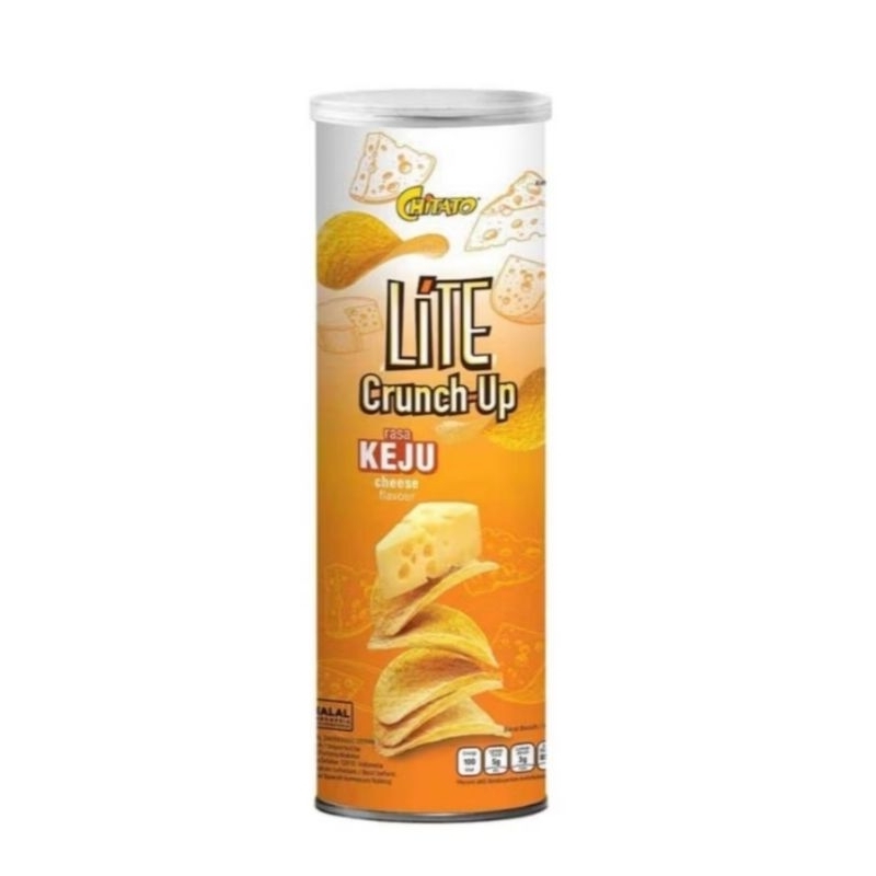 

Chitato Lite Crunch Up Keripik Kentang Kaleng 110gr Original Keju