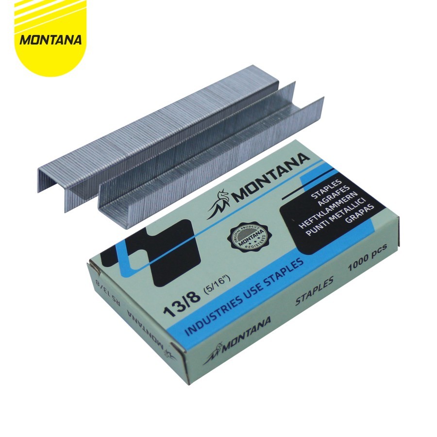 

[ 1 PC ] [MONTANA] ISI STAPLES / GUN TACKER REFILL MONTANA RS-13/8