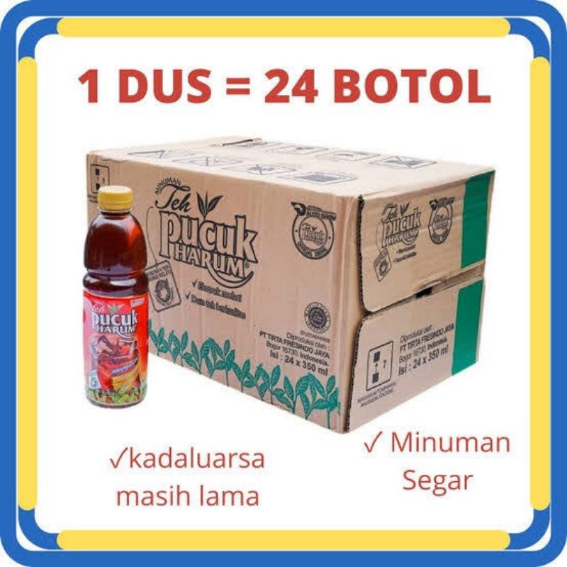 

1 Dus Teh Pucuk HARUM Isi [24pcs x 350ml] | Minuman teh