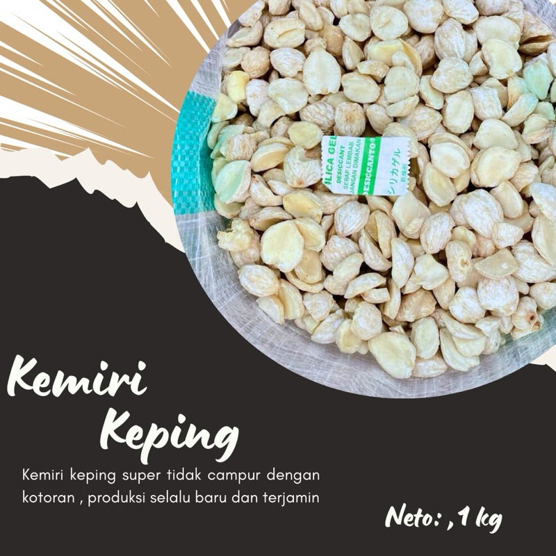 

Kemiri Keping Kemasan 1 kg
