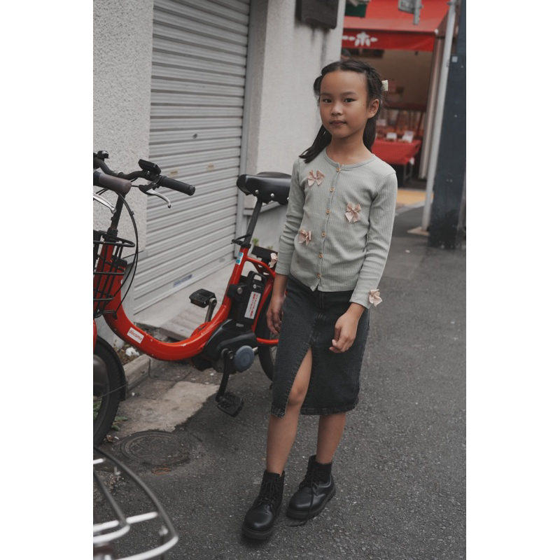 Bohopanna - Midi Denim Skirt - rok span jeans anak