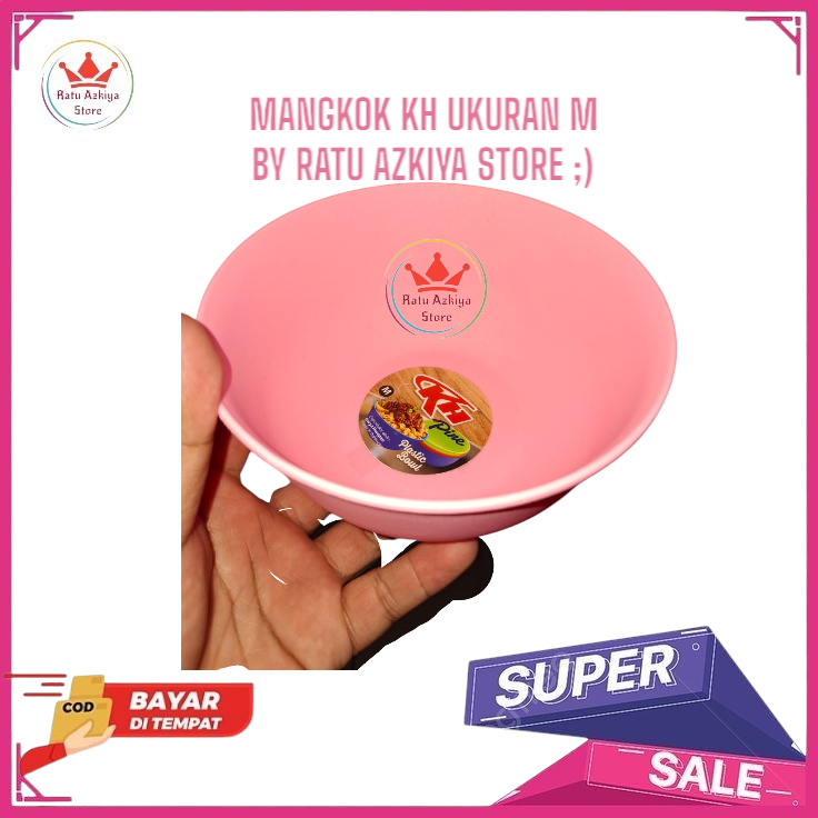 PALING MURAH  Mangkok plastik tebal,mangkok KH happy Ukuran M .mangkok Sayur ,mangkok masakan tebal 