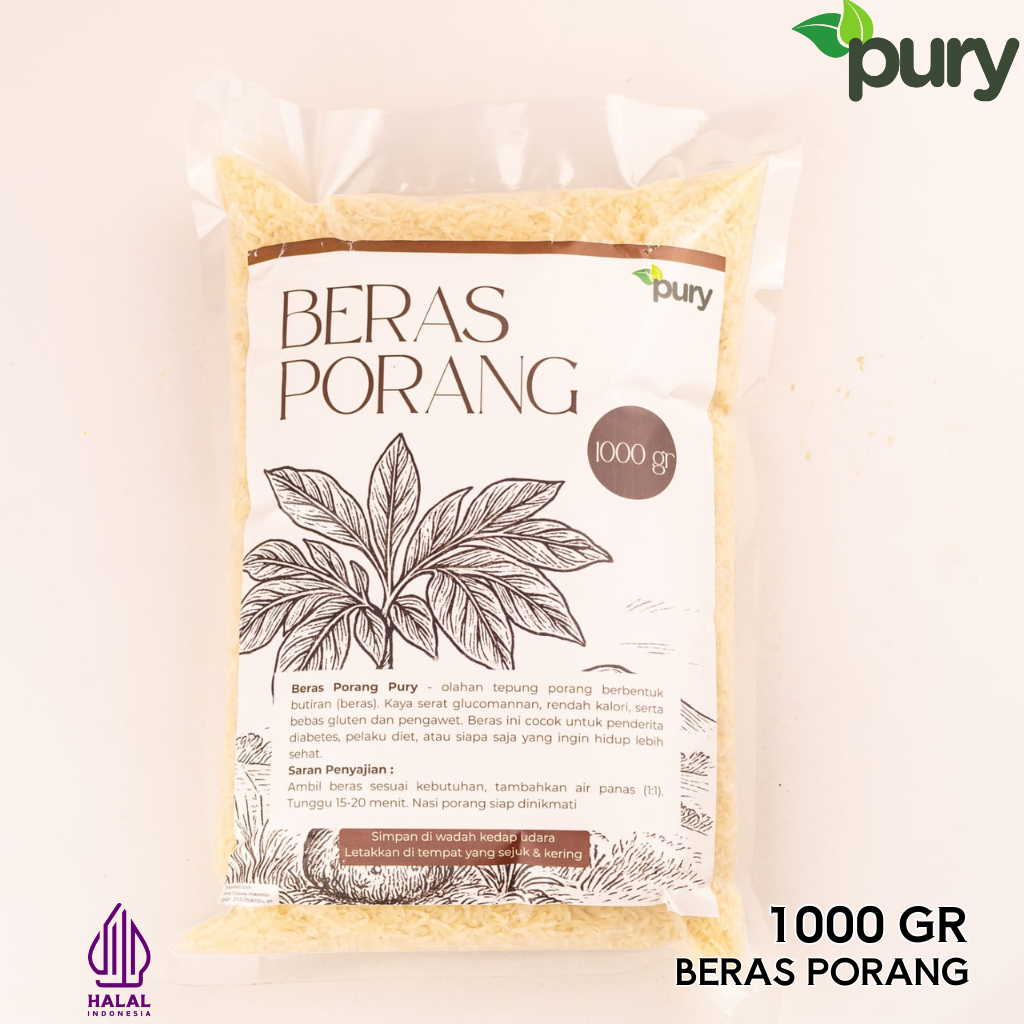 

PURY - Porang / Beras Porang / Beras Shirataki / Beras Konjac