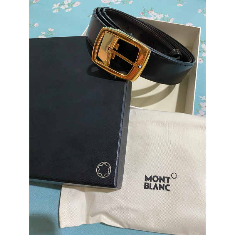 ORIGINAL MONTBLANC LEATHER BELT IKAT PINGGANG MAN NEW