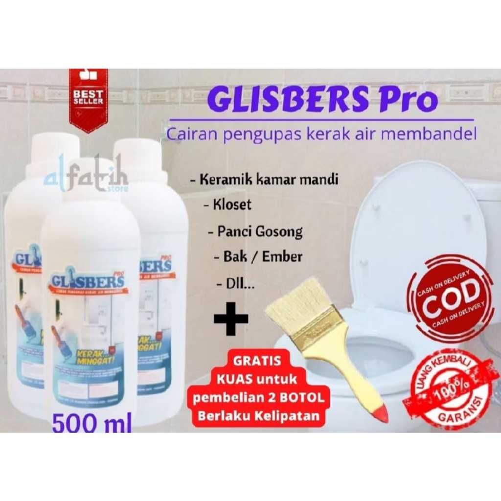 GLISBER PEMBERSIH KERAK KAMAR MANDI / TOILET / KARAT BESI/MESIN MOTOR/ALAT DAPUR/PALING AMPUH 500 ML