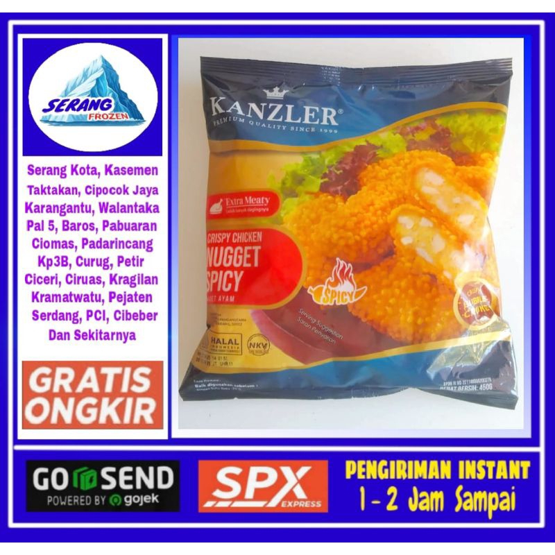 

Kanzler Crispy Spicy Nugget 450gr, Kanzler Pedas, Serang Frozen