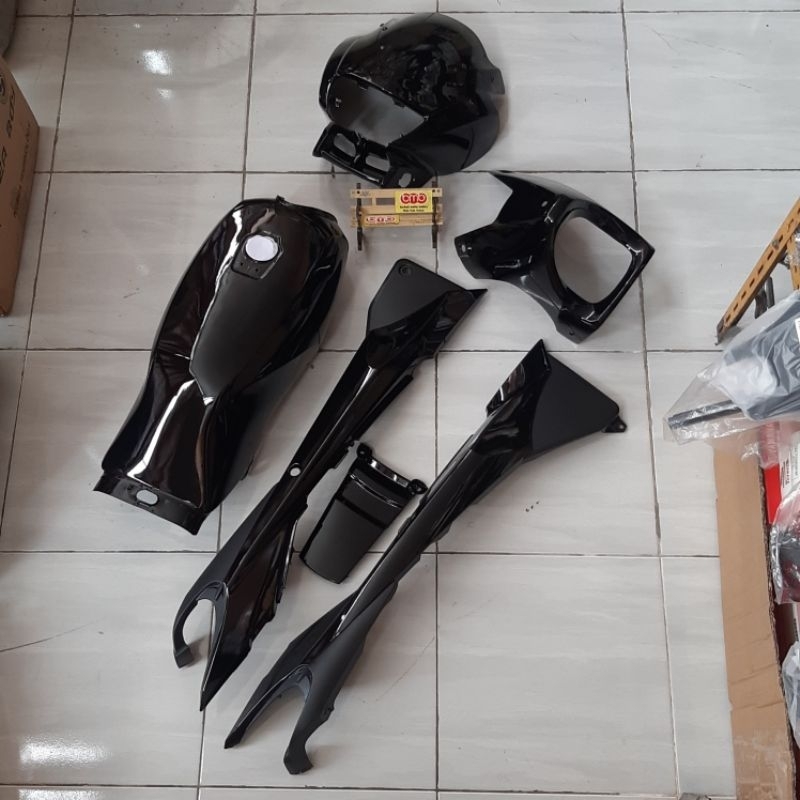 Yamaha RXZ Catalyzer body kap cover full set fullset halus