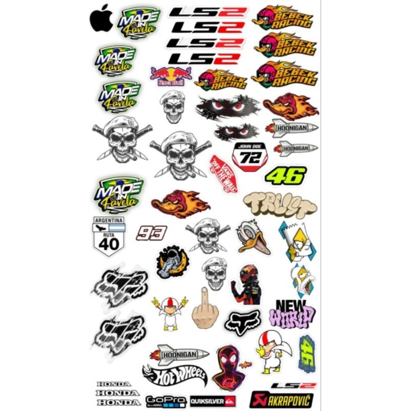 

STIKER DISTRO RANDOM/ISI PACK 25-35 /TAHAN AIR/BAHAN TEBAL.KUAT PANAS