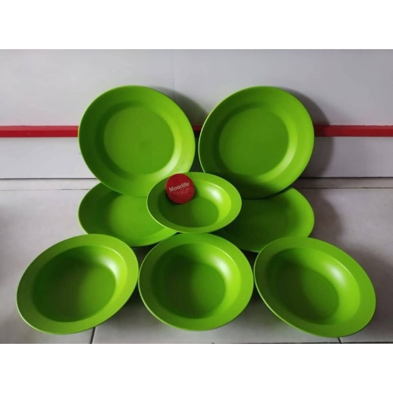 PIRING MOORLIFE 1 SET ISI 8 HIJAU