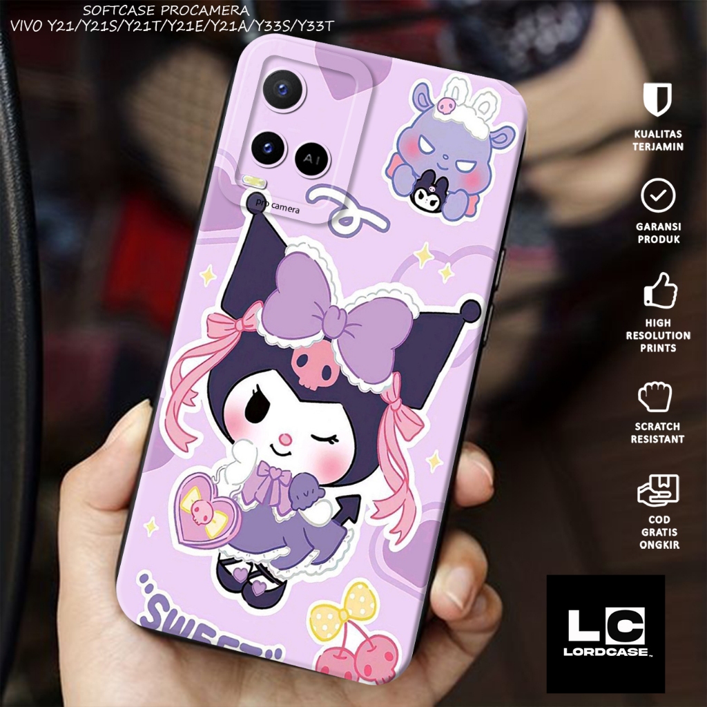 Case compatible for VIVO Y21S Y21A Y21E Y21T Y33S Y33T Casing Procamera VIVO Terbaru 2025 { Case KUR