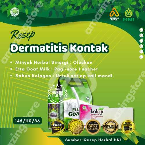 MHS Ori / Hijau Atasi Dermatitis kontak, Dan Dermatitis seboroik || Resep HNI HPAI