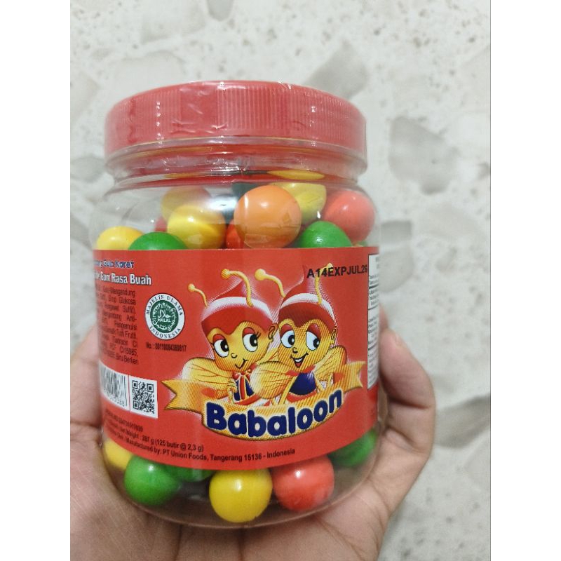 

Permen Karet Jadul Babaloon Kemasan Toples 287 Gram