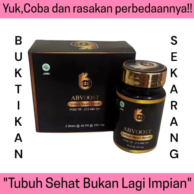 ABVOOST - Solusi Herbal NO.1 untuk Nyeri Sendi, Asam Urat, Stroke, dan Stamina Tubuh