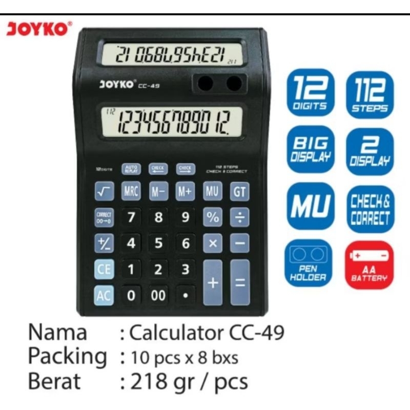 

calculator joyko cc-49 12 digits RB9
