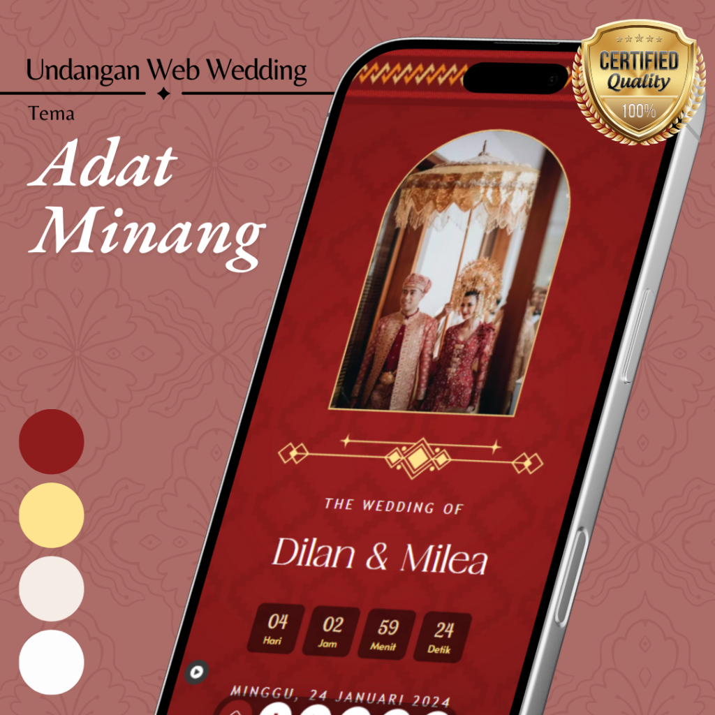 Adat Minang - Undangan Digital Website Basic