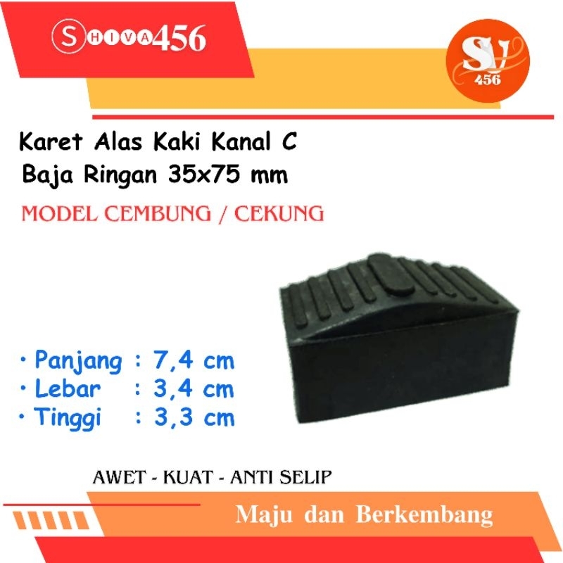 KARET KAKI BAJA RINGAN CEMBUNG - KARET ALAS KAKI BAJA RINGAN/KANAL C