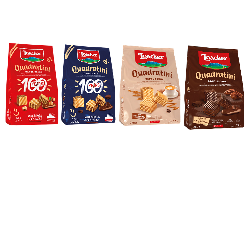 

Loacker Quadratini 200gr - All Varian [GOJEK/GRAB]