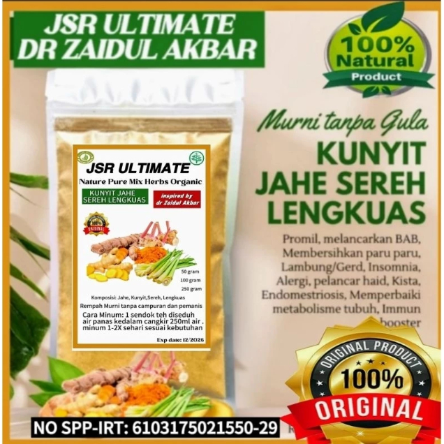 

JSR ULTIMATE REMPAH MURNI DETOX DIET PROMIL250grm