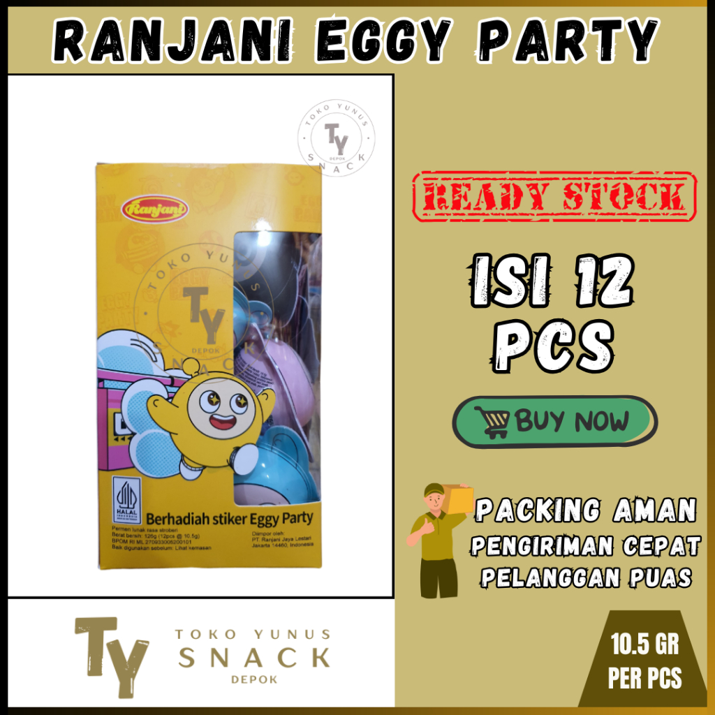 

RANJANI EGG PARTY BOX ISI 12PCS @10.5GR