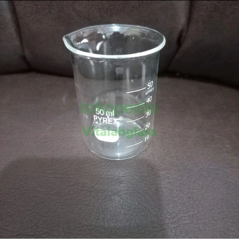 gelas beaker/'gelas kimia 50 ml pyrex
