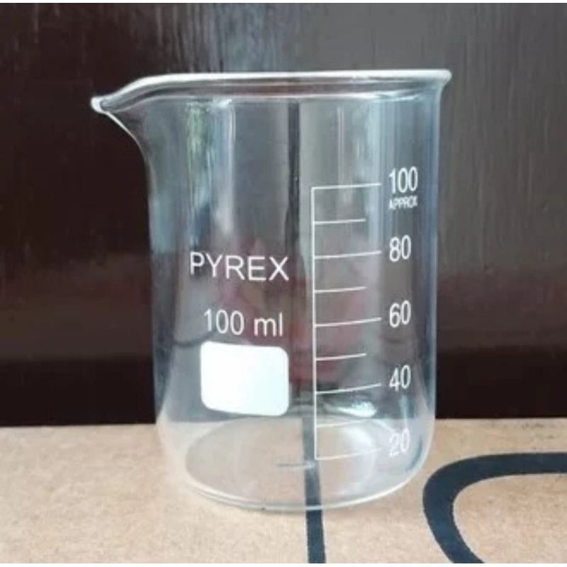 gelas beaker/gelas kimia 100 ml pyrex