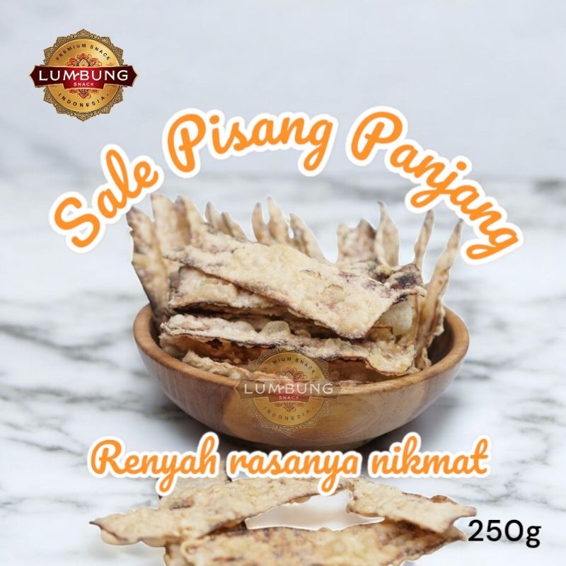 

Camilan Snack Keripik Sale Pisang Panjang 250g Kriuk Renyah Enak