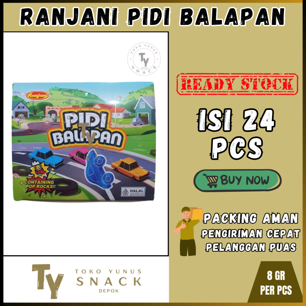 

RANJANI PIDI BALAPAN BOX ISI 24PCS @8GR