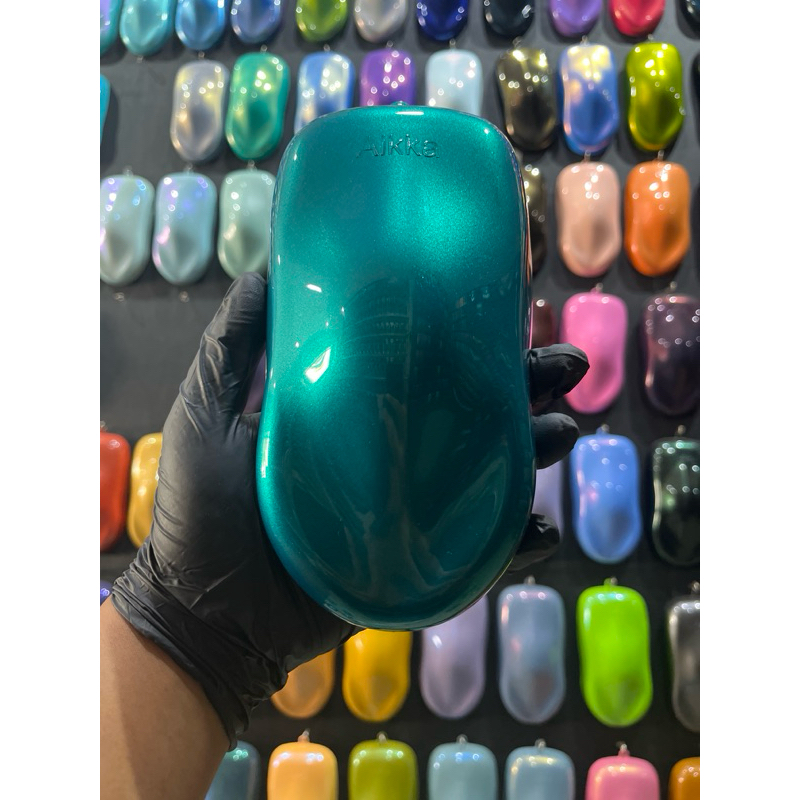 PARADISE BLUE GREEN METALIK 1126G AIKKA . CAT PU WARNA HIJAU METALIK MOTOR MOBIL