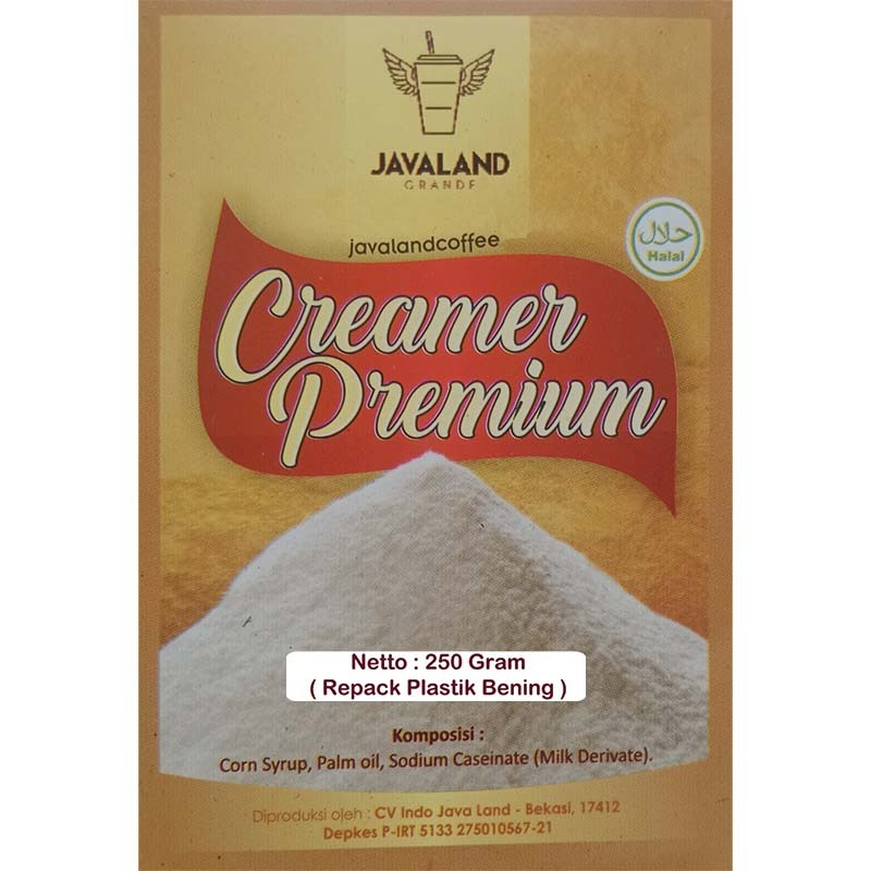 

Javaland Creamer Premium Kemasan Re-pack 250gr / 250 Gram
