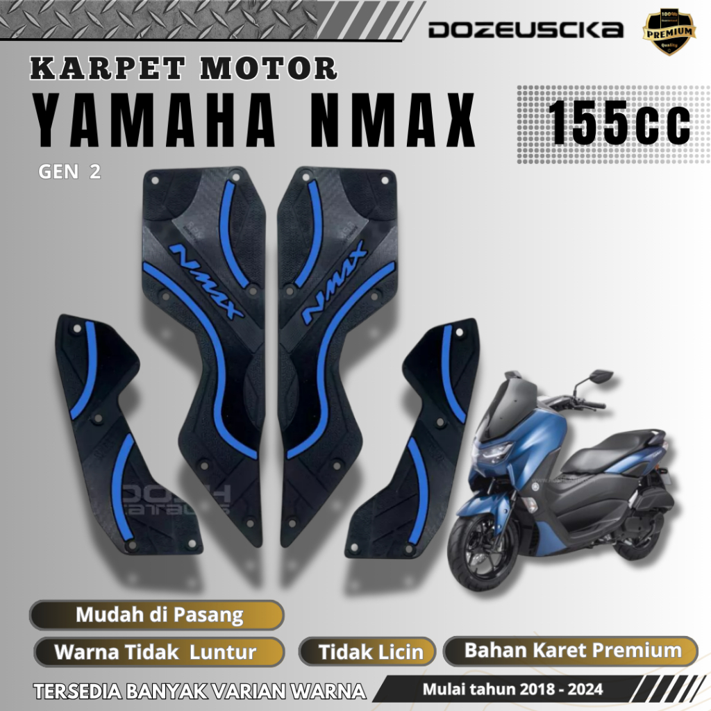 Yamaha Nmax Karpet Lantai / Karpet Nmax New 2018 sd 2024 / Pijakan Kaki Motor Nmax New