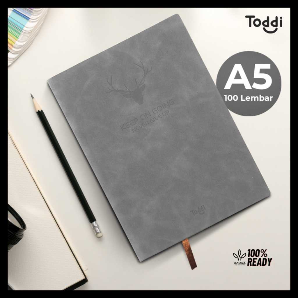

Buku Catatan Notebook A5 / Buku Agenda Catatan Kerja Meeting Planner Notepad Binder Cover Kulit A5