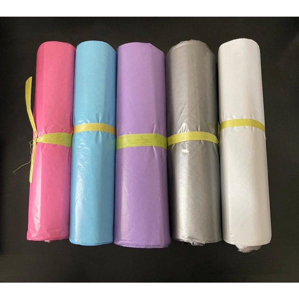 

Kantong Plastik Polymailer Warna LDPE 17x30 20x30 25x35 30x40 isi 100 - Bungkus Plastik Packing Online Pink Biru muda Ungu Silver Putih