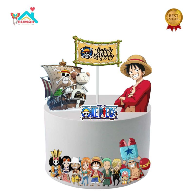 Topper Zoom One Piece, Topper cake, Hiasan kue ulang tahun Topper karakter Zoom One piece