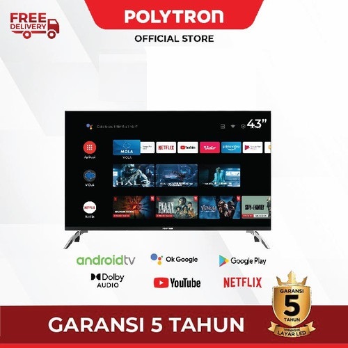 [PROMO]LED TV POLYTRON 43RG9059 ANDROID TV (43INCH) BANDAR LAMPUNG