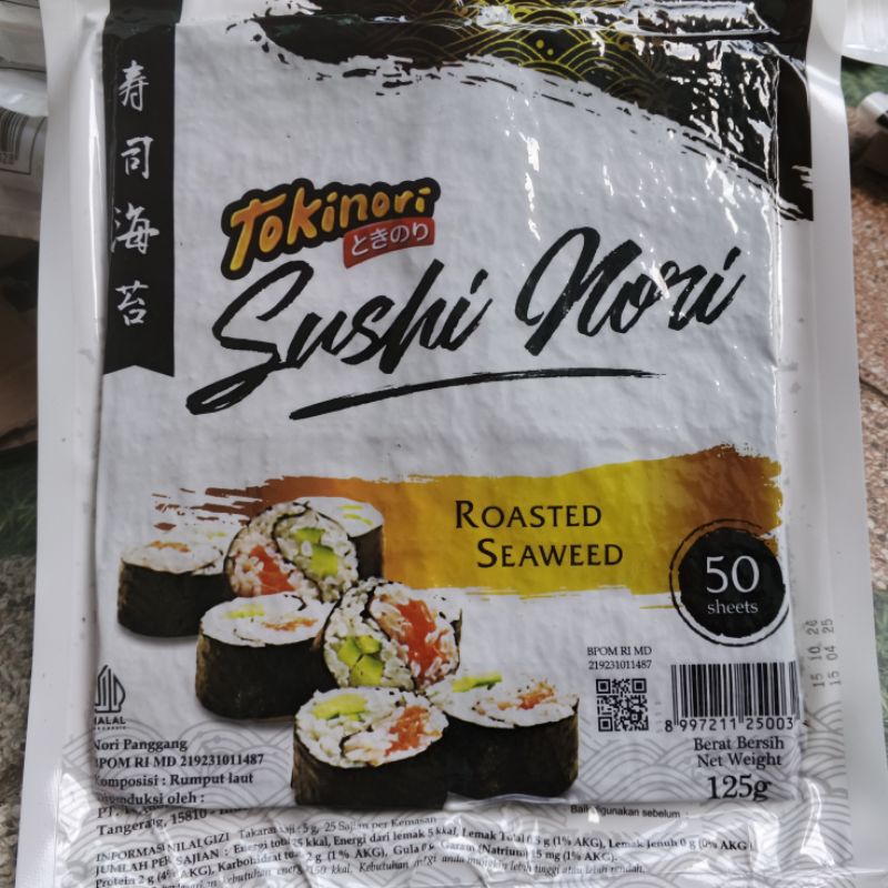 

Termurah nori sushi isi 50lembar Tokinori rumput laut sushinori tokinori termurah sale murah