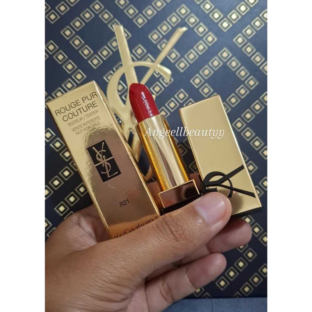 *Angellbeautyy* YSL Lipstick RPC Shade R21 Rouge Paradoxe (box tester)