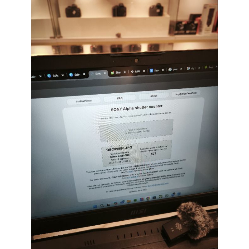 Sony a7iii set 50mm fe sc 500 jepret