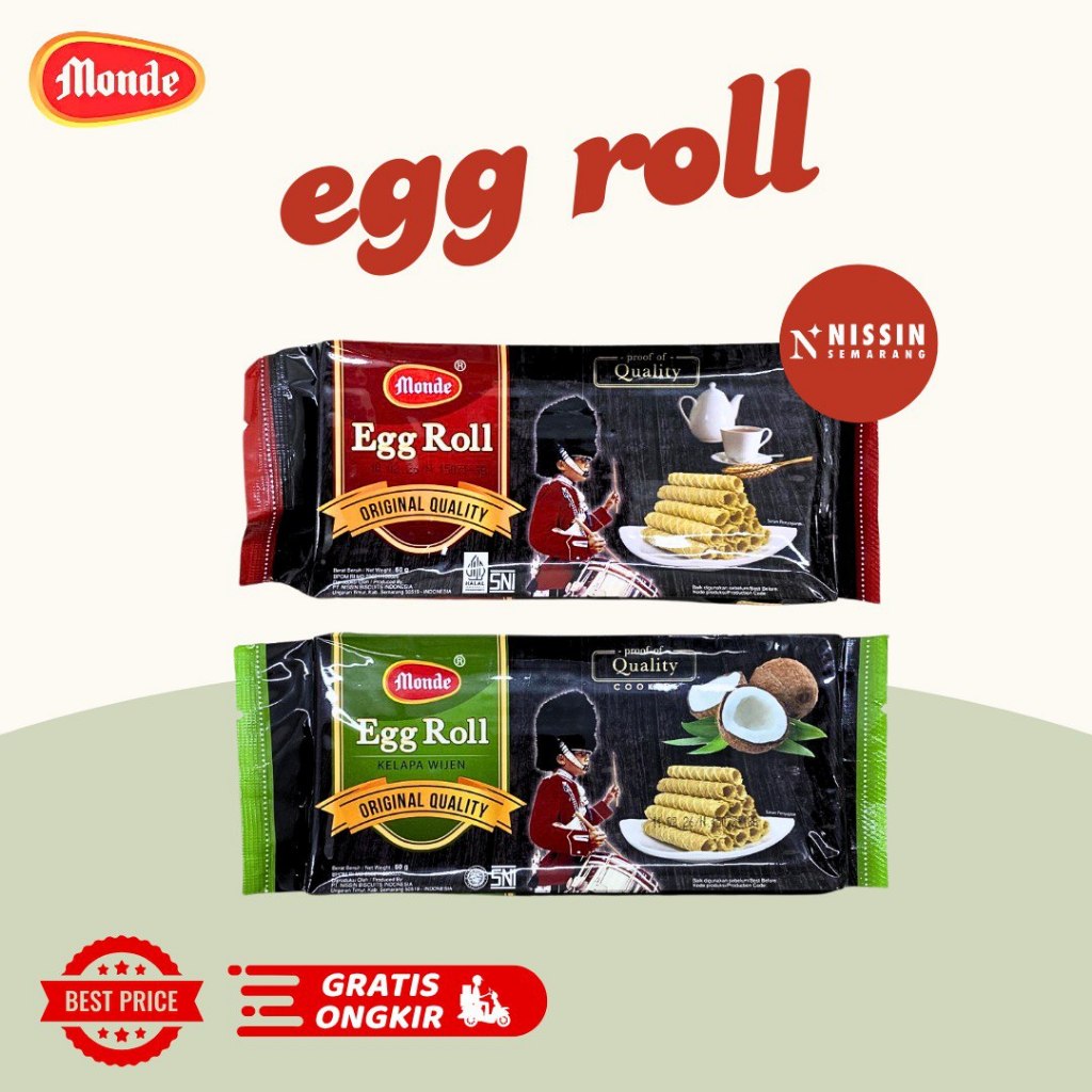 

Monde Egg Roll Original Dan Kelapa Wijen 60gr