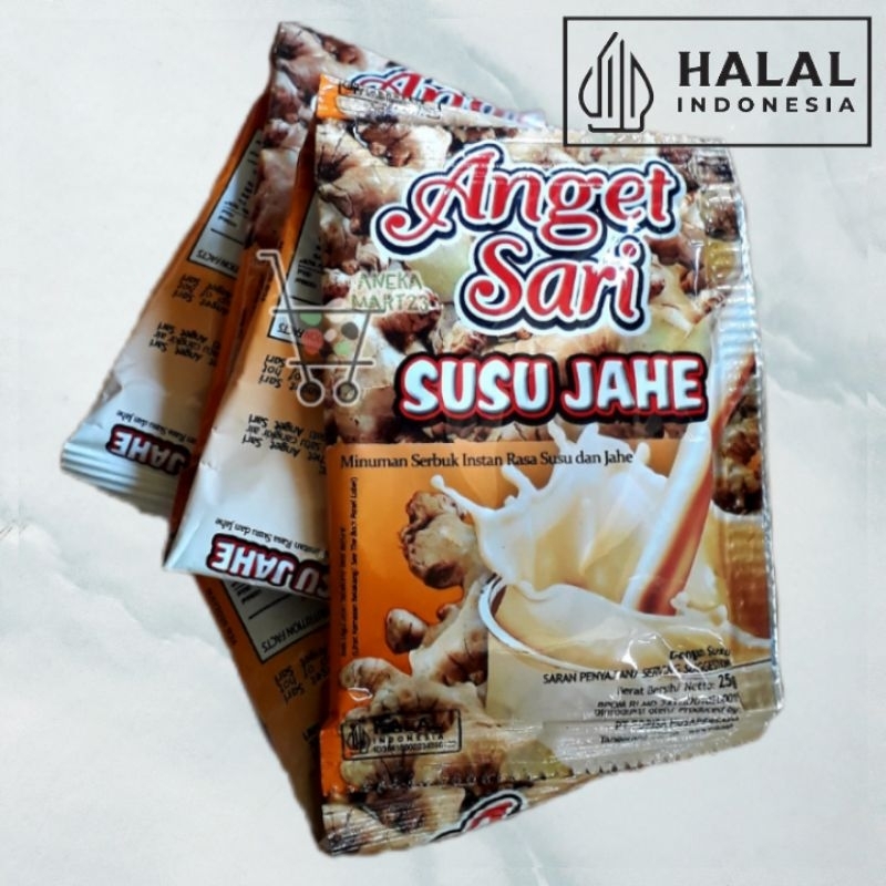 

ANGET SARI susu jahe Minuman Serbuk Instant ecer&5sct Rasa Jahe Exp.Juni 2026