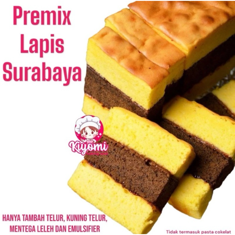 

Tepung Premix Lapis Surabaya 500 Gram Bukan Kue Matang