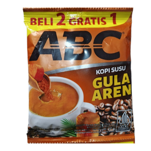 

Kopi ABC Gula Aren Renceng 10+5 15 Sachet 27 gr Kopi Instan Gantung