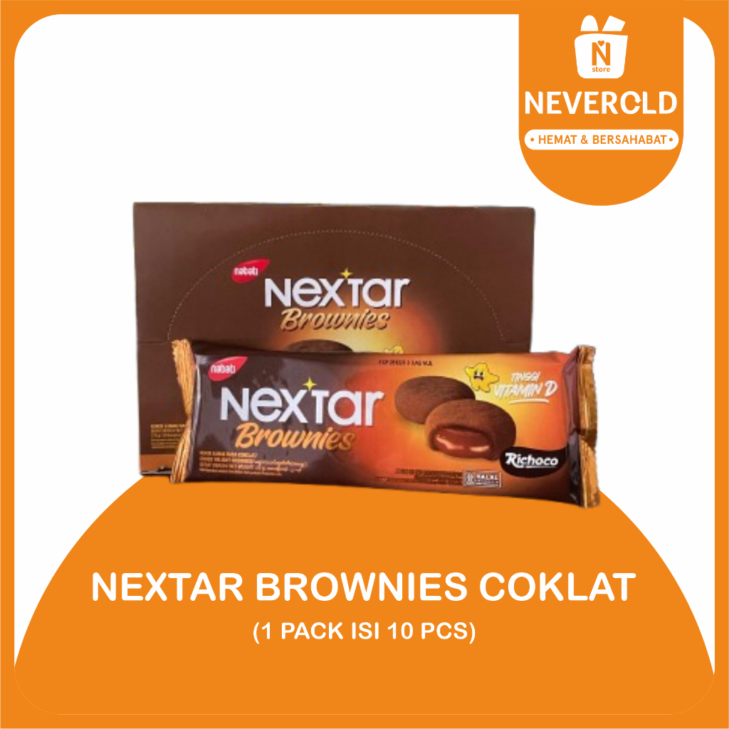 

NEXTAR BROWNIES COKLAT ISI 10 PCS @34GR